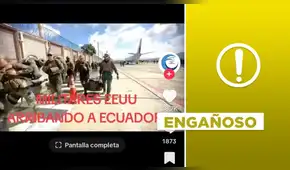 Ecuador: este video de movilización no muestra a “militares de EE. UU. arribando” al país vecino