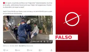 Video no muestra a policía de Japón prohibiendo a “migrantes desempleados” reunirse en la calle