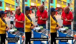 Colombiano encuentra a peruana vendiendo huevo de codorniz en Gamarra: "Emprendimiento muy creativo”