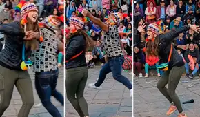 Extranjera baila carnaval en Cusco y sorprende en redes sociales: “Más peruana que el ceviche”