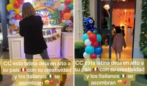 La impresionante decoración de una peruana en fiesta infantil en ITALIA: “Aquí no están acostumbrados”