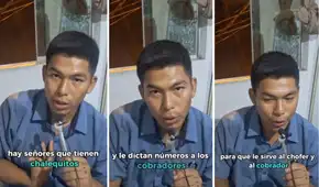 Cobrador peruano revela qué significan los números que le dictan los dateros: "Resolvió una duda existencial"