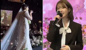 IU sorprendió a su corista en su boda cantándole y fans la halagan: "Estoy llorando"