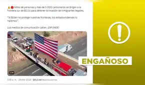 Video de caravana en EE. UU. no muestra protesta contra la “inmigración ilegal” en la frontera sur