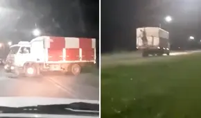 Familia vive escena de película de terror tras ser perseguida por un camión en la carretera