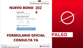 El Gobierno peruano no está entregando nuevos bonos de S/200 y S/760 El Gobierno peruano no está entregando nuevos bonos de S/200 y S/760