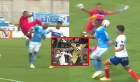 ¡A lo 'Chiquito' Flores! Manuel Heredia fue expulsado por criminal patada en la cabeza a jugador de ADT