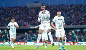 Con Piero Quispe todo el partido: Pumas UNAM goleó 3-0 a Santos Laguna por la Liga MX