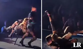 Así fue el accidente de Madonna en el que un bailarín la tiró al suelo en su show de Seattle