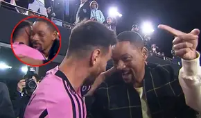 Will Smith y su insólita reacción al estrechar la mano a Lionel Messi, que es viral en redes