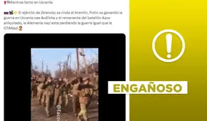 Video no muestra al ejército de Ucrania rindiéndose ante Rusia en 2024