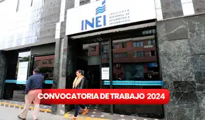 ¡Trabaja en INEI! Oportunidad laboral con sueldos de hasta S/3.500 en Lima ¡Trabaja en INEI! Oportunidad laboral con sueldos de hasta S/3.500 en Lima
