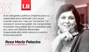 #PorEstosNo, por Rosa María Palacios