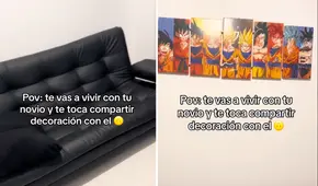 Joven sorprende a su novia al decorar su casa con cuadros de Dragon Ball: “Le dio el toque mágico”