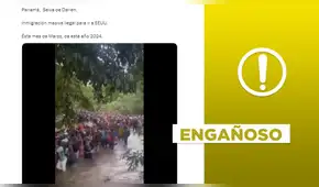 Video no muestra masivo cruce de migrantes en la selva del Darién, Panamá, en 2024