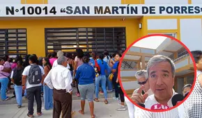 Ministro visita colegio en Chiclayo, pero este no tenía agua: "El alcalde se encargará"
