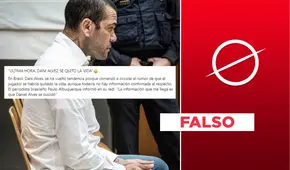 Es falso que se suicidó Daniel Alves, el exfutbolista condenado por agresión sexual