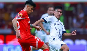 Con Piero Quispe, Pumas cayó goleado ante Toluca por la fecha 12 de la Liga MX 2024