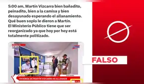 Martín Vizcarra no esperó el allanamiento de la Fiscalía "bien a la camisa": estaba en pijama