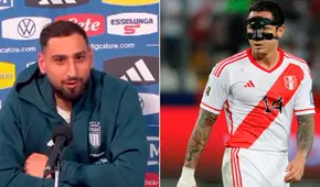 Donnarumma lamentó no enfrentar a Perú y se rindió ante Gianluca Lapadula: "Es un gran delantero"