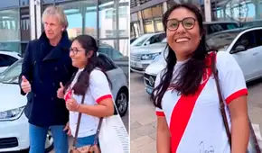 Hincha peruana buscó a Ricardo Gareca en Francia y le deseó éxito con Chile: "Que le vaya muy bien"