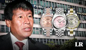 Fiscalía incautó tres relojes Rolex de Wilfredo Oscorima tras diligencias de exhibición