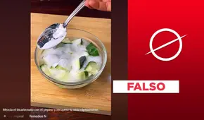 Mezcla de bicarbonato con pepino no repara la vista en 7 días