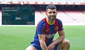 Sergio Agüero apostó 15.000 dólares en el Real Madrid vs. Barcelona: ¿cuánto recibirá si gana?