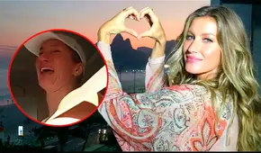 La modelo Gisele Bündchen llora después de ser acosada por un paparazzi y detenida por un policía