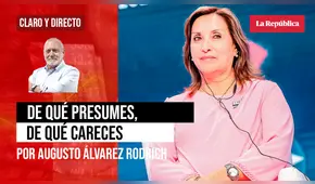 De qué presumes, de qué careces, por Augusto Álvarez Rodrich