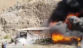 Arequipa: registran incendio en Santuario de la Virgen de Chapi durante celebración de misa