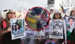 Policía golpea con una vara a familiar de fallecidos durante las protestas contra Dina Boluarte