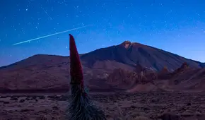 ¿Dónde se vio la lluvia de estrellas en Sudamérica?