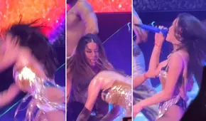 Danna Paola sufrió estrepitosa caída durante su concierto en Lima: ¿qué pasó con la cantante mexicana?