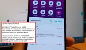¡Cuidado! Denuncian que ciberdelincuentes crearon falso Yape: app simula hasta pagos a Plin