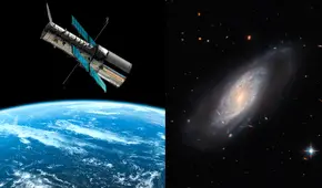 La increíble galaxia en espiral que captó el Telescopio Hubble a 240 millones de años luz de la Tierra