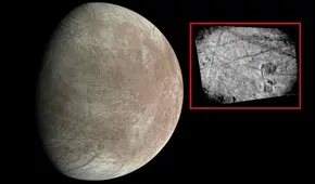 NASA muestra fotos inéditas de Europa, la luna de Júpiter, captadas por la sonda Juno
