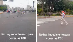 Peruano vestido de FORREST GUMP participa en maratón LIMA 42K y le dicen: “Corre, Forrest, corre”