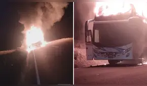 Arequipa: bus de la empresa Julsa se incendia y pasajeros se salvan de morir
