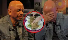 Sergio George rechaza comer cuy chactado EN VIVO y así reacciona: “¡Eso no!”