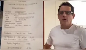 Sergio Galliani denuncia cobro de propina sin su autorización en restaurante: "Te clavan el 10%"