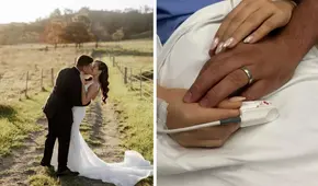 Mujer muere en los brazos de su esposo pocos días después de casarse: “Luchó hasta el final”