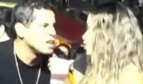 Vanessa López y su novio Johnny Silva se agredieron mutuamente en plena vía pública