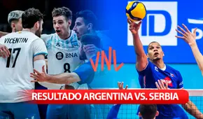 RESULTADO Argentina vs. Serbia vóley, VNL 2024: ¿cómo quedó el partido por la Nations League?