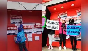 Trabajadoras sexuales de Las Cucardas protestan afuera de Congreso: exigen reapertura del club nocturno Trabajadoras sexuales de Las Cucardas protestan afuera de Congreso: exigen reapertura del club nocturno