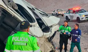 Accidente en Arequipa: 6 fallecidos tras volcadura de minivan en vía Cerro Verde