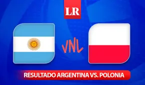 Resultado Argentina vs. Polonia vóley EN VIVO: ¿cómo quedó el MARCADOR por la Volleyball Nations League?