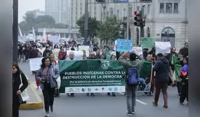 Movilización: ciudadanía salió a protestar contra la destrucción de la democracia