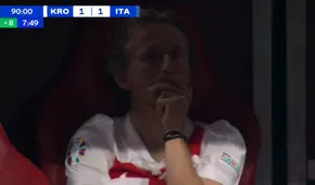 El desconsolado rostro de Modric: Italia marcó al 98' y eliminó a Croacia de la Eurocopa 2024