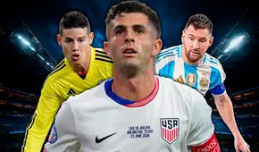 Christian Pulisic aparece junto a Messi en el equipo ideal de la primera fecha de la Copa América 2024